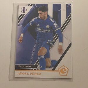 Blue and White Soccer Trading Cards